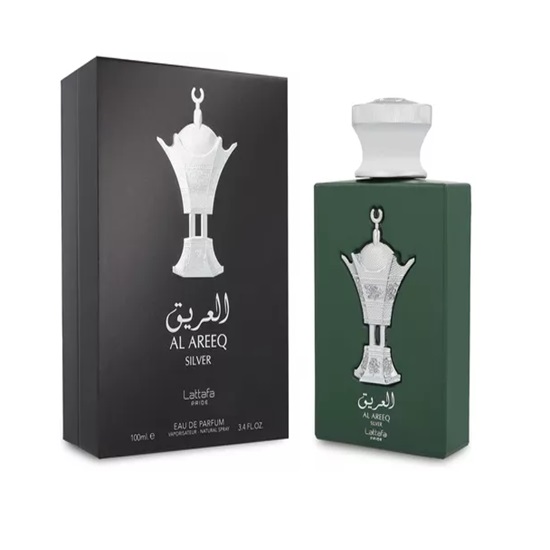 AL-AREEQ-SILVER-UNISEX-100ML-EDP-LATTAFA.jpg AL AREEQ SILVER UNISEX 100ML EDP LATTAFA - Image 1