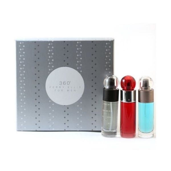 ESTUCHE PERRY ELLIS 360 TRIO HOMBRE 3PZS 30ML EDT 360 TRAD + 30ML EDT 360 GREEN + 30ML EDT 360 RED