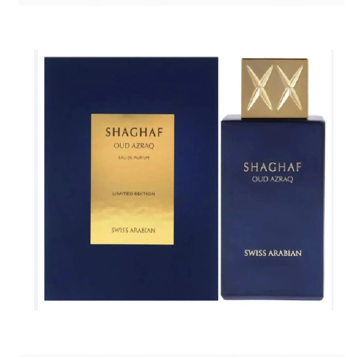 SHAGHAF-OUD-AZRAQ-UNISEX-75ML-EDP-SWISS-ARABIAN.jpg SHAGHAF VANILLA TOFFEE UNISEX 75ML EDP SWISS ARABIAN - Image 1
